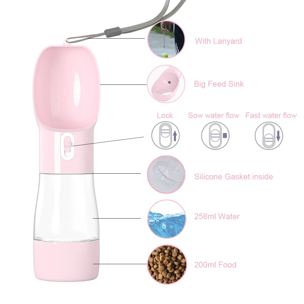 The perfect Dog and cat Water and food Bottle Dispenser